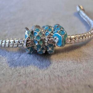 Blue Snake Charm fits PANDORA